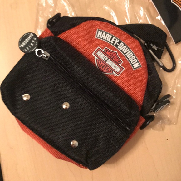 Harley-Davidson Handbags - Mini Harley Davidson Backpack Rust / Black Genuine